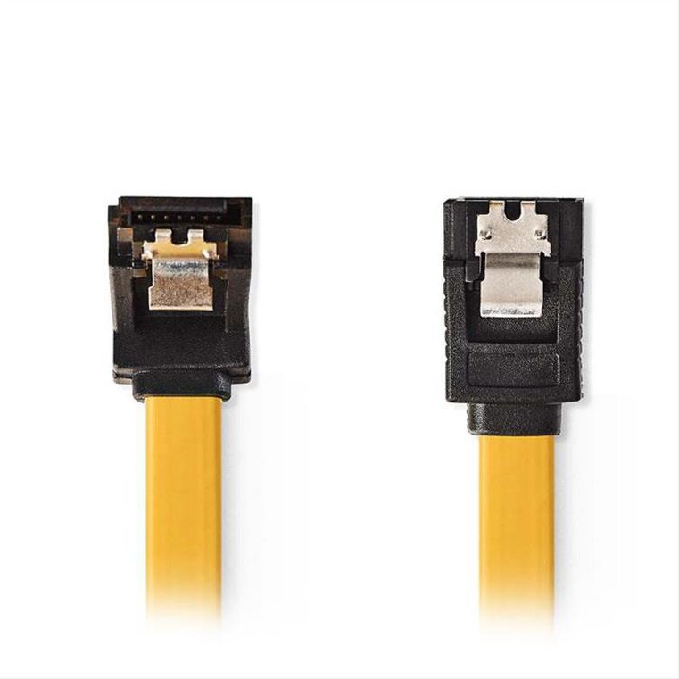 Καλώδιο δεδομένων SATA, γωνία 270°, 6Gb/s, 0.5m.