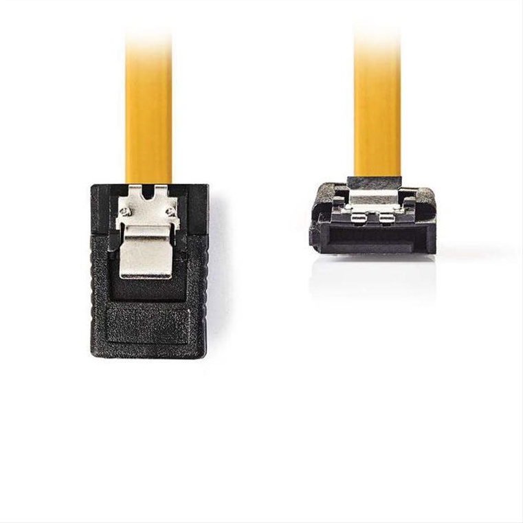 Καλώδιο δεδομένων SATA, γωνία 90°, 6Gb/s, 0.5m.