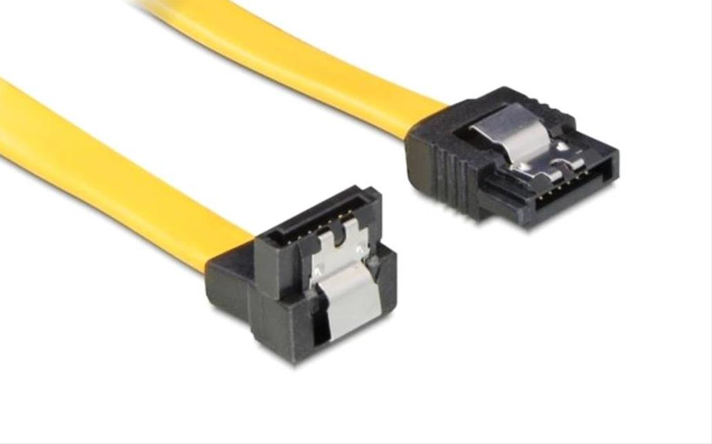 POWERTECH Καλώδιο SATA III 7-pin σε 7-pin 90°, Metal Clip, 0.5m POWERTECH Καλώδιο SATA III 7-pin σε 7-pin 90°, Metal Clip, 0.5m