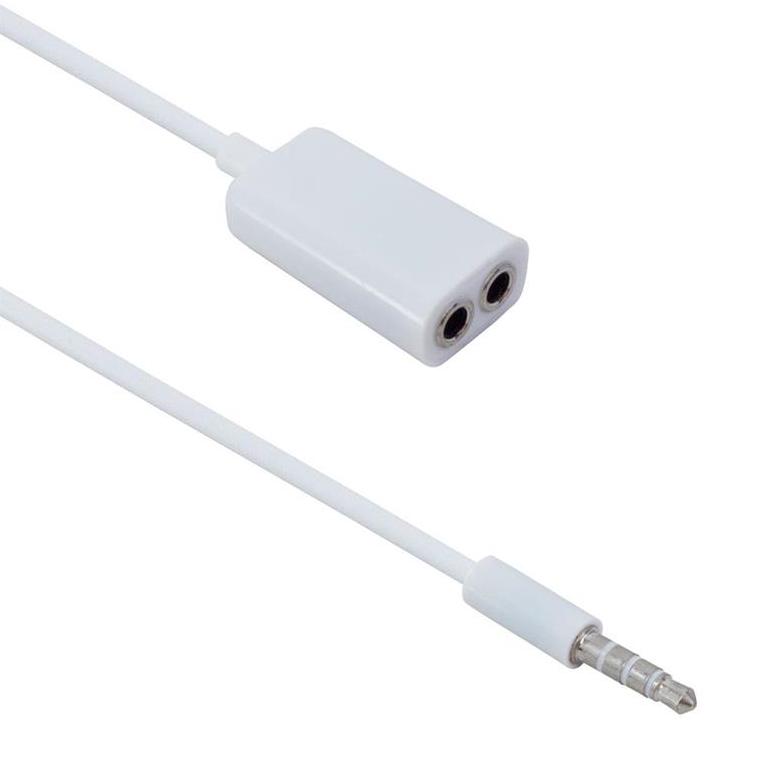 Αντάπτορας Ήχου 3.5mm Μ σε 2x3.5mm F 12сm, DeTech