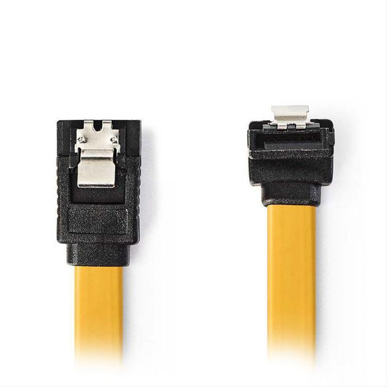Καλώδιο δεδομένων SATA, γωνία 90°, 6Gb/s, 0.5m.