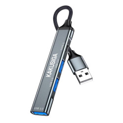 KAKUSIGA USB hub KSC-1416, 4x θυρών, USB 3.0, 5Gbps, USB σύνδεση, γκρι KSC-1416