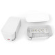 SONORA POWER BOX WHITE Κουτί οργάνωσης καλωδίων με ενσωματωμένο πολύπριζο