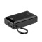 Rixus RXPB02B Digital Display Powerbank 20.000mAh With USB-C Cable Built-in Black 22.5W