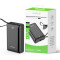 Rixus RXPB02B Digital Display Powerbank 20.000mAh With USB-C Cable Built-in Black 22.5W