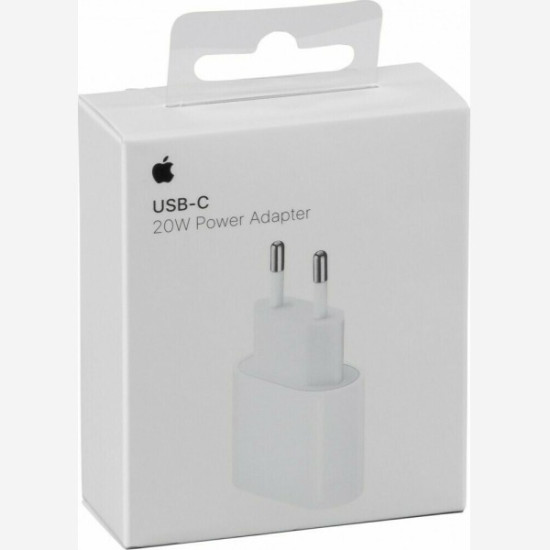 White Charger USB-C 20W Retail Box