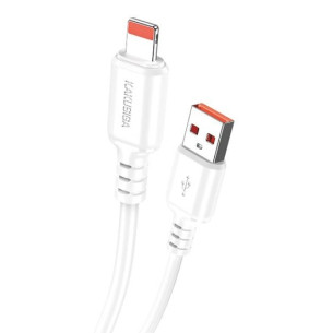 KAKUSIGA καλώδιο Lightning σε USB KSC-982, 3A, 480Mbps, 1m, λευκό KAKUSIGA καλώδιο Lightning σε USB KSC-982, 3A, 480Mbps, 1m, λευκό