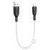 Καλώδιο USB High-Speed Α αρσ. - MICRO USB αρσ., 25cm σε λευκό χρώμα XO NB247