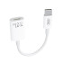 Καλώδιο-αντάπτορας USB High-Speed Type-C αρσ. - Lightning θηλ., 0.12m σε λευκό χρώμα XO NB-R268A