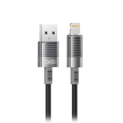 Καλώδιο USB High-Speed Α αρσ. - Lightning, 1.00m σε μαύρο χρώμα XO NB282 Καλώδιο USB High-Speed Α αρσ. - Lightning, 1.00m σε μαύρο χρώμα XO NB282