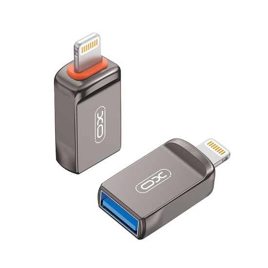 Αντάπτορας USB High-Speed Α-Lightning γκρι χρώμα XO NB281A