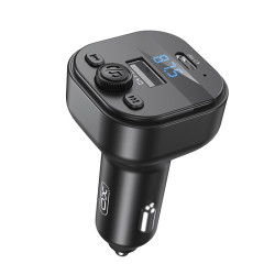Bluetooth ΜΡ3 αναμεταδότης FM αυτοκινήτου θυρα Type-C 15W XO BCC18 Bluetooth ΜΡ3 αναμεταδότης FM αυτοκινήτου θυρα Type-C 15W XO BCC18