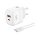 XO L138 30W GAN (1 USB-A + 1 USB-C) FAST CHARGING