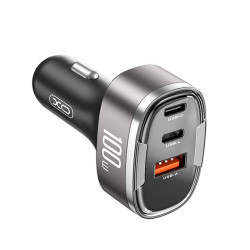 Universal φορτιστής αυτοκινήτου με 3 εξόδους μαύρο XO CC61 Universal φορτιστής αυτοκινήτου με 3 εξόδους μαύρο XO CC61