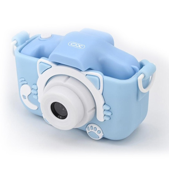 Παιδική κάμερα dual lens με προστατευτικό κάλυμμα μπλε XO XJ01 BLUE