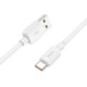 Cable USB A to USB C Hoco PD 6A 100W 1 m X96 white Cable USB A to USB C Hoco PD 6A 100W 1 m X96 white