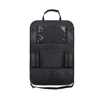 Car organizer for front seats with compartments black Car organizer for front seats with compartments black