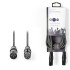 Kαλώδιο ήχου 3pin XLR θηλ. σε 3pin XLR αρσ. 3.0m γκρι