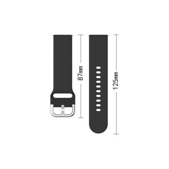 Silicone Strap TYS band for Samsung Galaxy Watch 40 / 41 / 42 / 43 / 44 mm - red