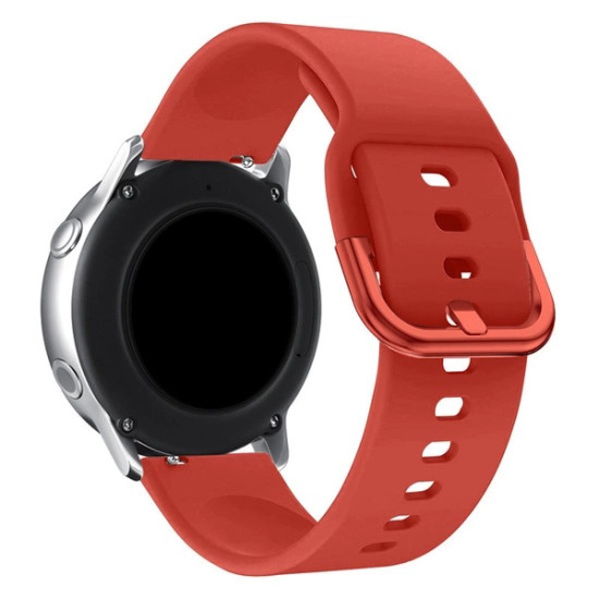 Silicone Strap TYS band for Samsung Galaxy Watch 40 / 41 / 42 / 43 / 44 mm - red