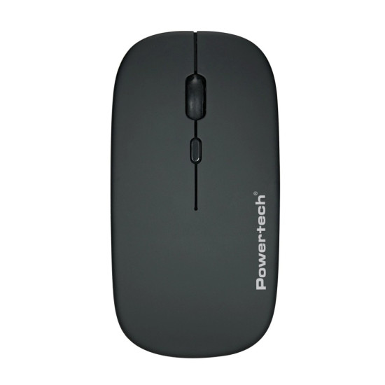 POWERTECH ασύρματο ποντίκι PT-1381, 2.4GHz&Bluetooth,έως 1600DPI,500mAh, μαύρο