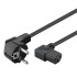 POWERTECH καλώδιο τροφοδοσίας για Η/Υ CAB-P015, 90°, 3 Pin, 1.5m, μαύρο