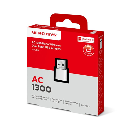 AC1300 Nano wireless dual band USB adapter