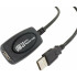 POWERTECH καλώδιο USB 2.0 σε USB female με ενισχυτή, 15m, Black CAB-U054