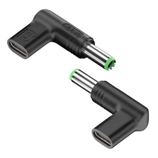 POWERTECH αντάπτορας τροφοδοσίας YX-18, USB-C σε Toshiba 6.3x3mm, μαύρος - YX-18