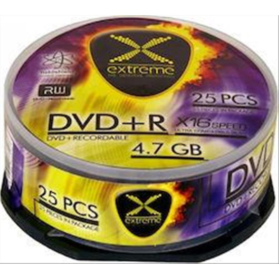 DVD+R EXTREME 4,7GB X16 - CAKE BOX 25 PCS 1171