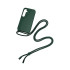 Rixus For Samsung Galaxy A25 5G A256B TPU Necklace Cord Cover Dark Green OEM-A25 5G A256B TPU GRE