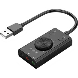 ORICO USB sound card SC2, USB 2.0, 3x 3.5mm, volume control, black ORICO USB sound card SC2, USB 2.0, 3x 3.5mm, volume control, black