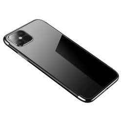 Clear Color Case Gel TPU Electroplating frame Cover for iPhone 12 mini black Clear Color Case Gel TPU Electroplating frame Cover for iPhone 12 mini black