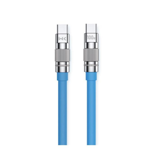 Charging Cable WK 100W TYPE-C/TYPE-C Blue 1m WDC-188 6A