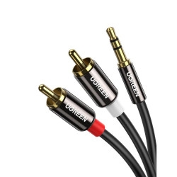 Cable Audio 3.5mm M/2xRCA M 1m UGREEN AV116 10749 Cable Audio 3.5mm M/2xRCA M 1m UGREEN AV116 10749
