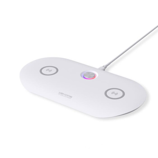 Charger Wireless WK 2 x Seater WP-U90 15W White