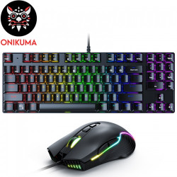 Onikuma G26 & CW905 Wired Gaming Set, Black