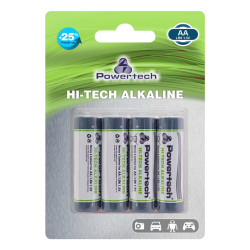 POWERTECH Hi-Tech Αλκαλικές μπαταρίες PT-945, AA LR6 1.5V, 4τμχ POWERTECH Hi-Tech Αλκαλικές μπαταρίες PT-945, AA LR6 1.5V, 4τμχ
