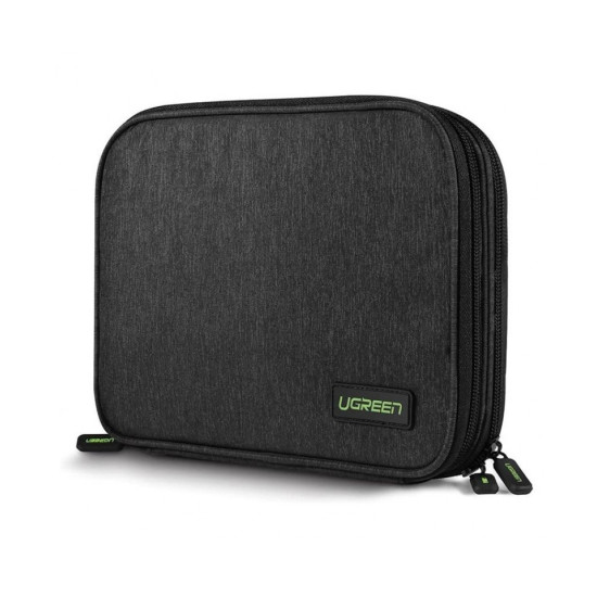 Ugreen case hard disk box HDD SSD phone cables accessories 24.5 x 17.5 x 5 cm gray 50147 LP149