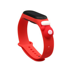 Strap Xmas Wristband for Xiaomi Mi Band 4 / Mi Band 3 Xmas Strap Bracelet Red Glove