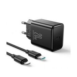 USB C 20W PD Joyroom JR-TCF06 charger with USB C - Lightning cable - black USB C 20W PD Joyroom JR-TCF06 charger with USB C - Lightning cable - black