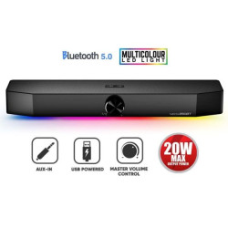 SONIC GEAR RGB BLUETOOTH SOUND BAR NEOX 250BT 20W BLACK SONIC GEAR RGB BLUETOOTH SOUND BAR NEOX 250BT 20W BLACK