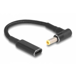 POWERTECH καλώδιο τροφοδοσίας CAB-UC068, USB-C σε 5.5x2.5mm, 15cm, μαύρο POWERTECH καλώδιο τροφοδοσίας CAB-UC068, USB-C σε 5.5x2.5mm, 15cm, μαύρο