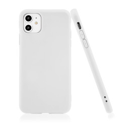 Matt TPU cover for iPhone 11 white GSM175208 Matt TPU cover for iPhone 11 white GSM175208