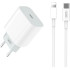 XO wall charger CE15 PD 20W 1x USB-C white + USB-C - Lightning cable GSM172928