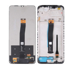 XIAOMI REDMI 12C (22120RN86G) DISPLAY AND DIGITIZER WITH FRAME BLACK OEM