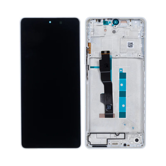 XIAOMI REDMI NOTE 13 (2312DRAABC) DISPLAY AND DIGITIZER WITH FRAME WHITE OEM