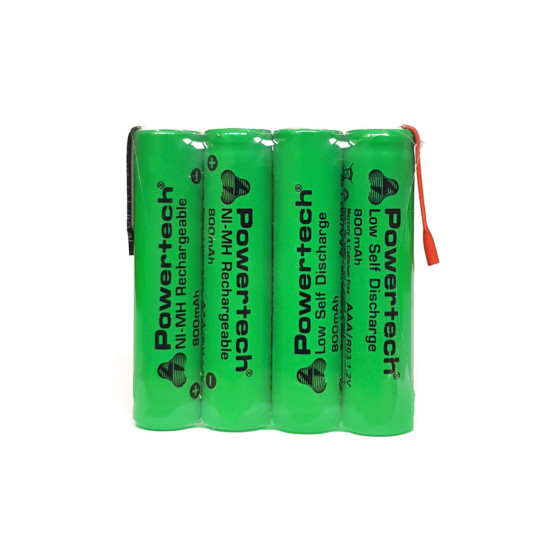 POWERTECH επαναφορτιζόμενη μπαταρία PT-791 800mAh, AAΑ HR03, 4τμχ