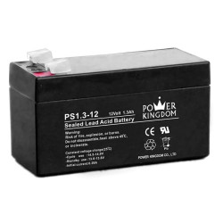 POWER KINGDOM μπαταρία μολύβδου PS1.3-12, 12Volt 1.3Ah POWER KINGDOM μπαταρία μολύβδου PS1.3-12, 12Volt 1.3Ah