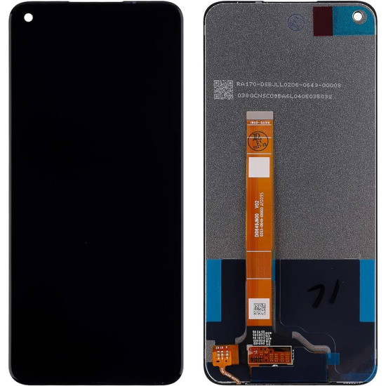 REALME 6 RMX2001 DISPLAY AND DIGITIZER WITH FRAME BLACK OEM